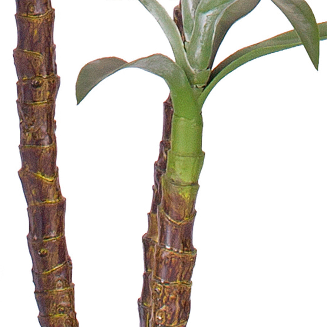 SOGA 150cm Artificial Natural Green Dracaena Yucca Tree Fake Tropical Indoor Plant Home Office Decor LUZ-APlantJL1503Q