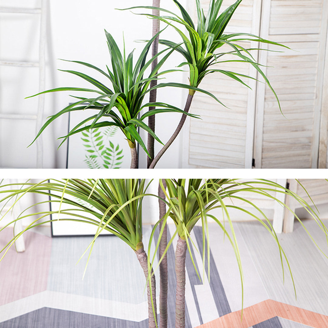 SOGA 2X 180cm Green Artificial Indoor Brazlian Iron Tree Fake Plant Decorative 4 Heads LUZ-APlantFHBS180120X2