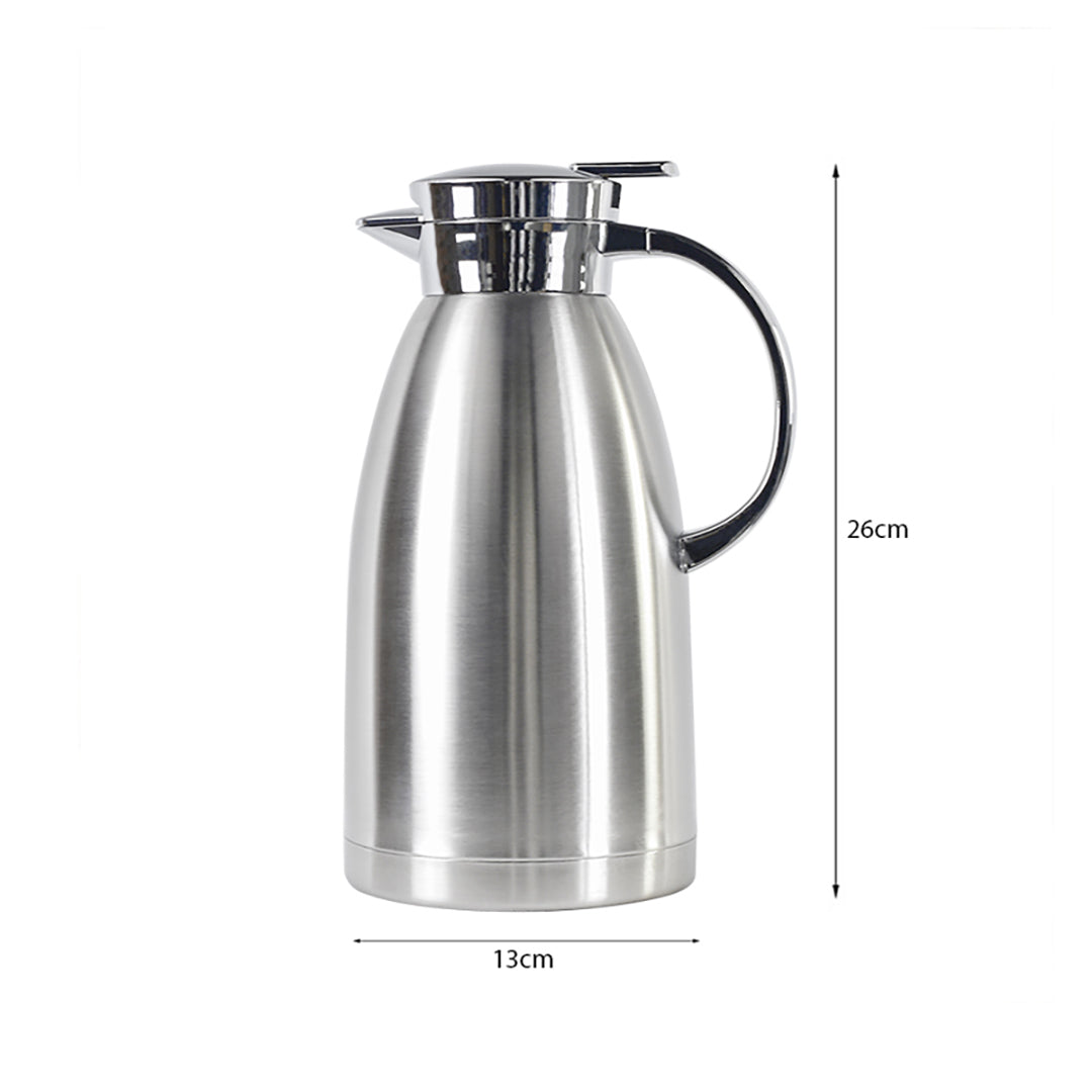 SOGA 1.8L Stainless Steel Kettle Insulated Vacuum Flask Water Coffee Jug Thermal LUZ-BottleWKE18