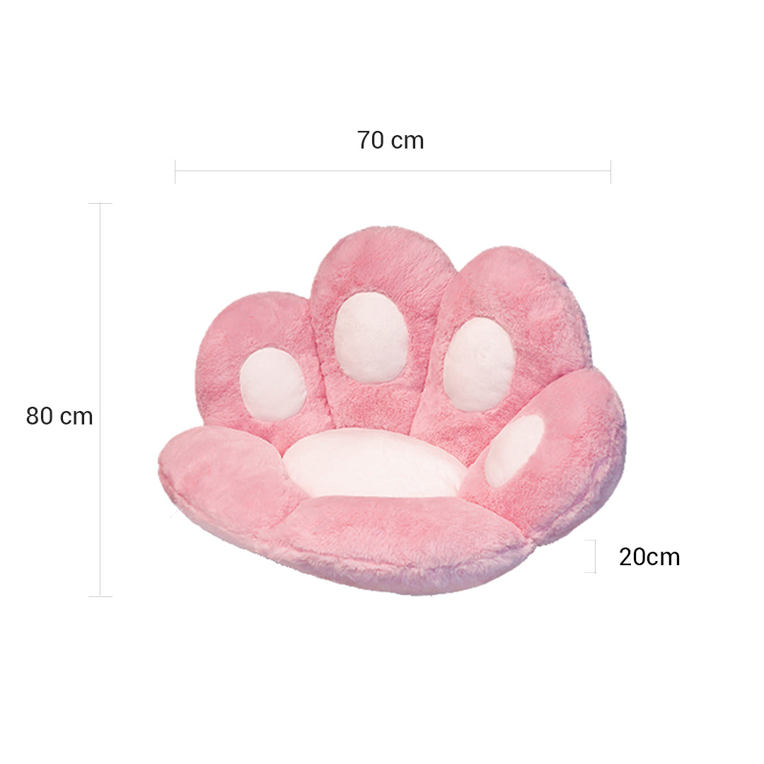 SOGA Pink Paw Shape Cushion Warm Lazy Sofa Decorative Pillow Backseat Plush Mat Home Decor LUZ-SCushion016