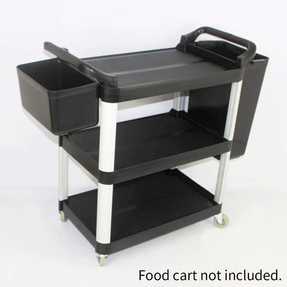 SOGA 2X Large Food Trolley Utility Cart Waste Storage Bin LUZ-FoodCart1511-JBINLX2