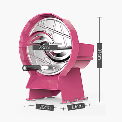 SOGA 2X Commercial Manual Vegetable Fruit Slicer Kitchen Cutter Machine Pink LUZ-FruitCutterPinkX2