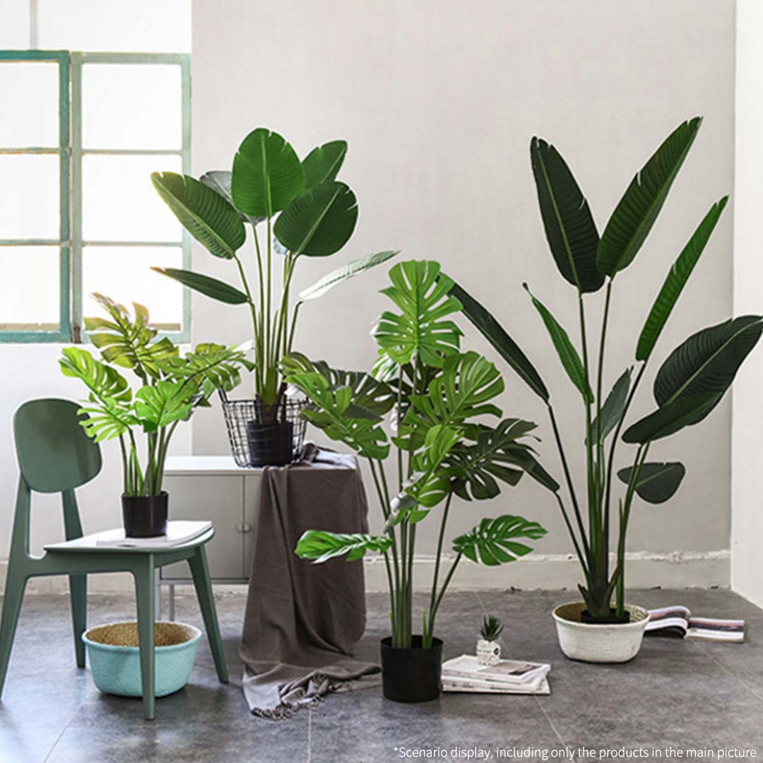 SOGA 120cm Artificial Green Indoor Traveler Banana Fake Decoration Tree Flower Pot Plant LUZ-APlantFHM1208