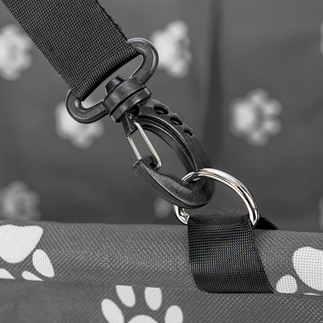SOGA 2X Waterproof Pet Booster Car Seat Breathable Mesh Safety Travel Portable Dog Carrier Bag Grey LUZ-CarPetBag013GREYX2