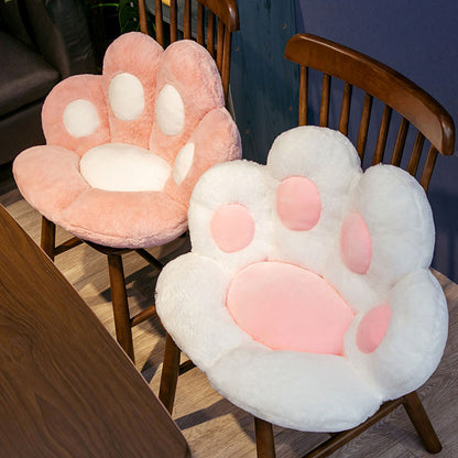 SOGA 2X 70cm  Pink Paw Shape Cushion Warm Lazy Sofa Decorative Pillow Backseat Plush Mat Home Decor LUZ-SCushion012X2