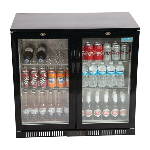 Polar G-Series Under Counter Back Bar Cooler with Hinged Doors 198Ltr PAS-GL012-A