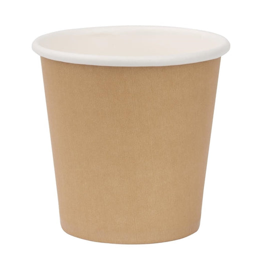 Fiesta Recyclable Espresso Takeaway Cups Kraft 112ml (Pack of 50) PAS-GP446