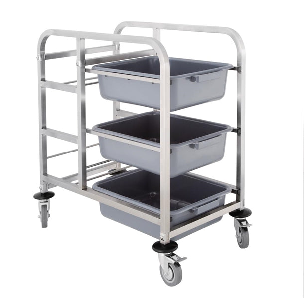 Vogue Stainless Steel Bussing Trolley PAS-DK738