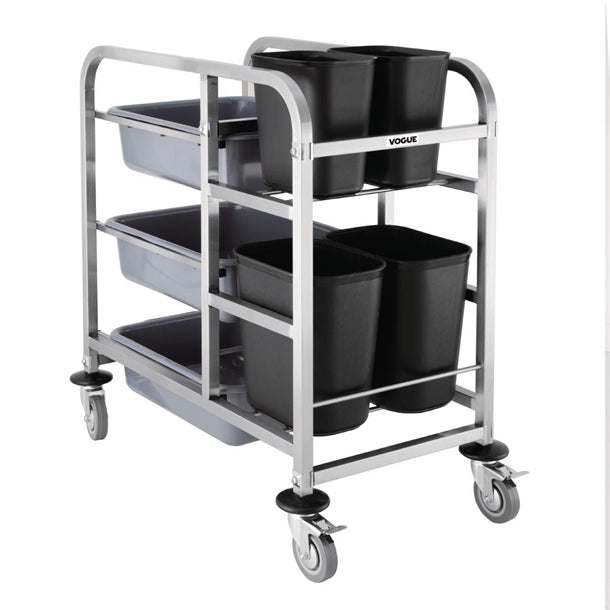 Vogue Stainless Steel Bussing Trolley PAS-DK738