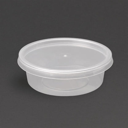 Fiesta Recyclable Plastic Microwavable Deli Pot 50ml / 1 3/4oz (Pack of 100) PAS-CT285