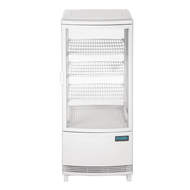 Polar C-Series Curved Door Display Fridge White 86Ltr PAS-CB507-A