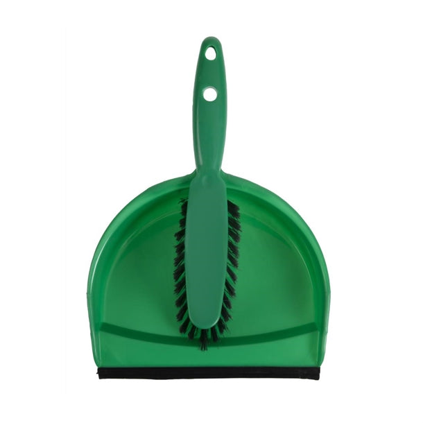 Jantex Soft Dustpan and Brush Set Green PAS-CC933