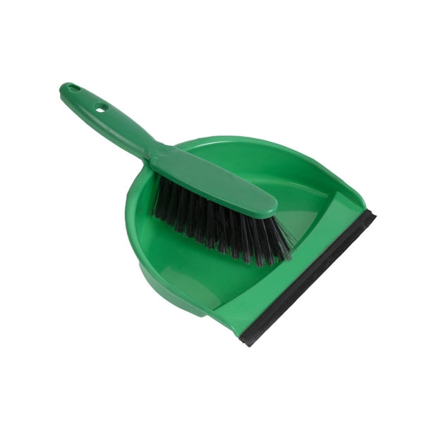 Jantex Soft Dustpan and Brush Set Green PAS-CC933