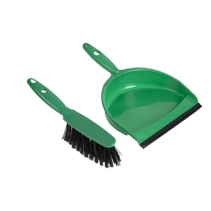 Jantex Soft Dustpan and Brush Set Green PAS-CC933