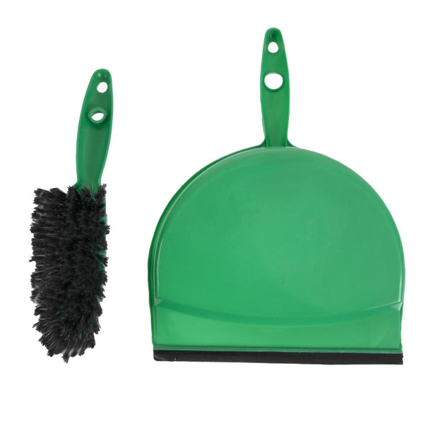 Jantex Soft Dustpan and Brush Set Green PAS-CC933