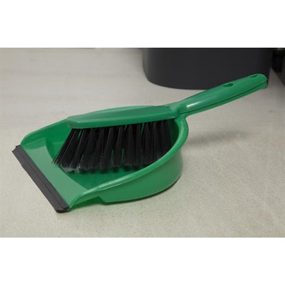 Jantex Soft Dustpan and Brush Set Green PAS-CC933