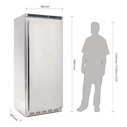 Polar C-Series Upright Fridge Stainless Steel 600Ltr PAS-CD084-A