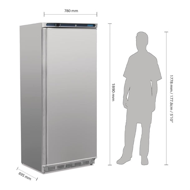 Polar C-Series Upright Freezer Stainless Steel 600Ltr PAS-CD085-A