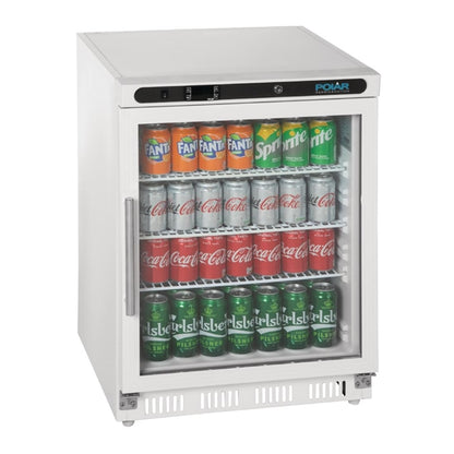 Polar C-Series Under Counter Display Fridge White 150Ltr PAS-CD086-A