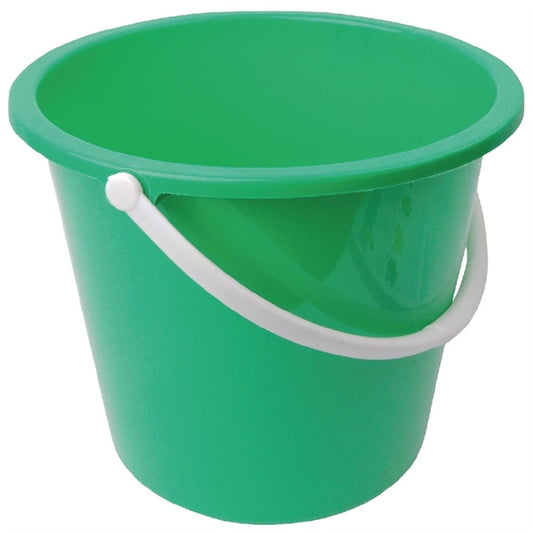 Jantex Round Plastic Bucket Green 10Ltr PAS-CD806