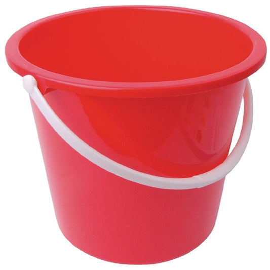 Jantex Round Plastic Bucket Red 10Ltr PAS-CD807