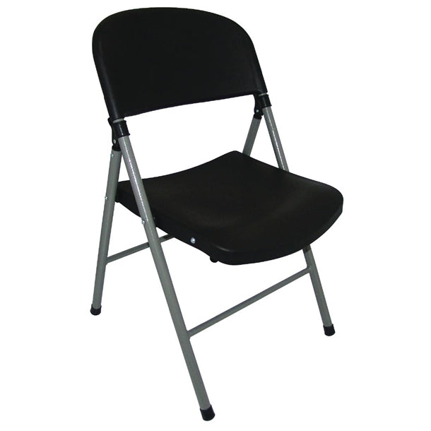 Bolero Foldaway Utility Chairs Black (Pack of 2) PAS-CE693