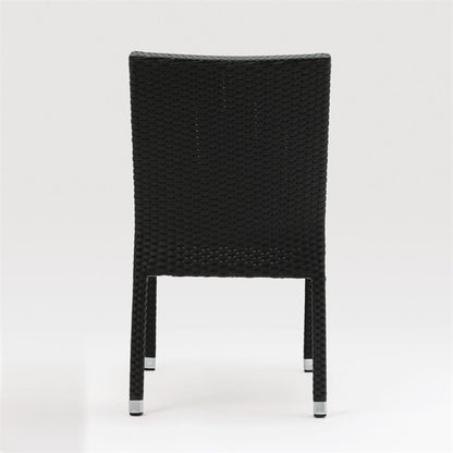 Bolero Wicker Side Chairs Charcoal (Pack of 4) PAS-CF159