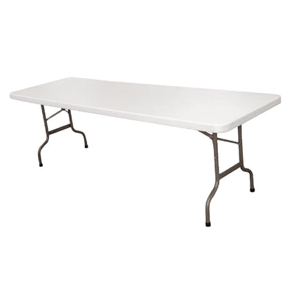 Bolero Centre Folding Table 8ft White PAS-CF375