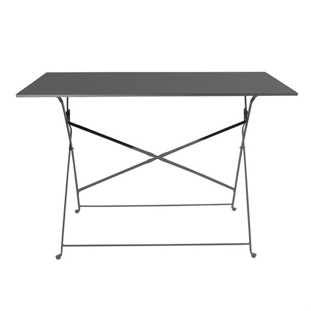 Bolero Pavement Style Folding Table Black 1100mm x 700mm PAS-CH968