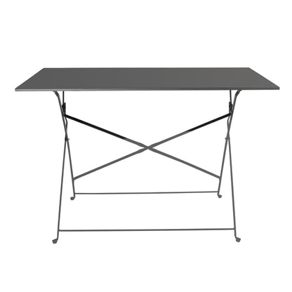 Bolero Pavement Style Folding Table Black 1100mm x 700mm PAS-CH968