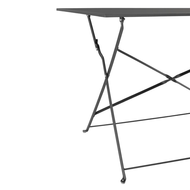 Bolero Pavement Style Folding Table Black 1100mm x 700mm PAS-CH968