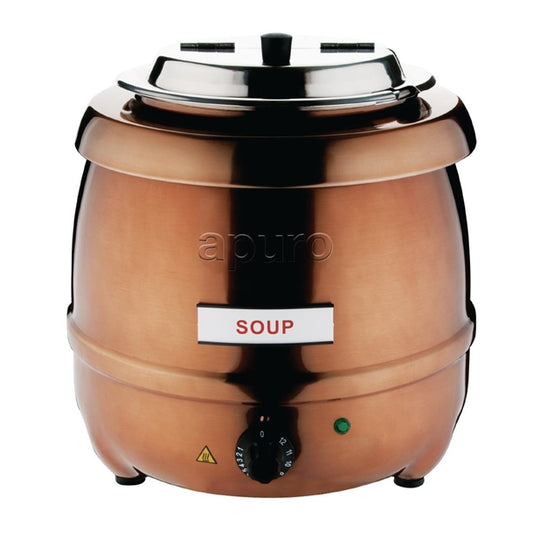 Apuro Soup Kettle Copper Finish 10Ltr PAS-CP851-A