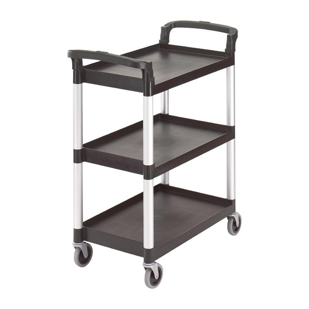 Cambro Three Shelf Utility Cart Black PAS-CT349