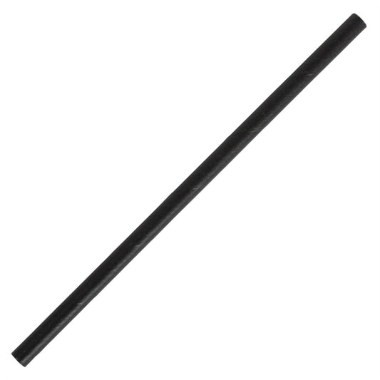 Fiesta Compostable Paper Cocktail Stirrer Straws Black (Pack of 250) PAS-CY080