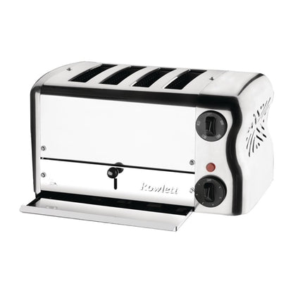 Rowlett Esprit 4 Slot Toaster Chrome with Elements & Sandwich Cage PAS-CH181-A