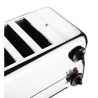 Rowlett Esprit 6 Slot Toaster Chrome with Elements & Sandwich Cage PAS-CH185-A