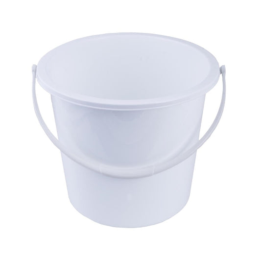 Jantex Round Plastic Bucket White 10Ltr PAS-DA420