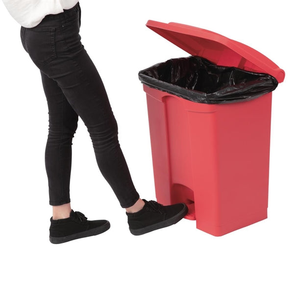 Jantex Kitchen Pedal Bin Red 65Ltr PAS-DC710