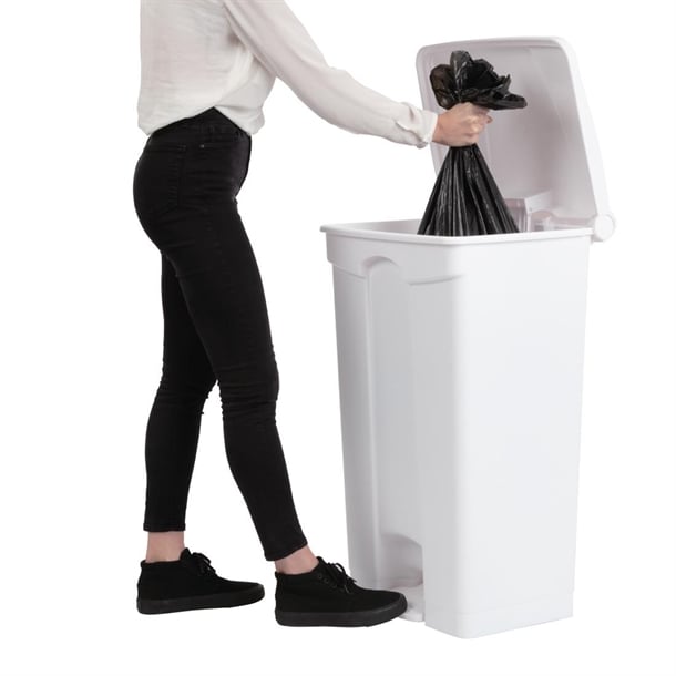 Jantex Kitchen Pedal Bin White 87Ltr PAS-DC713