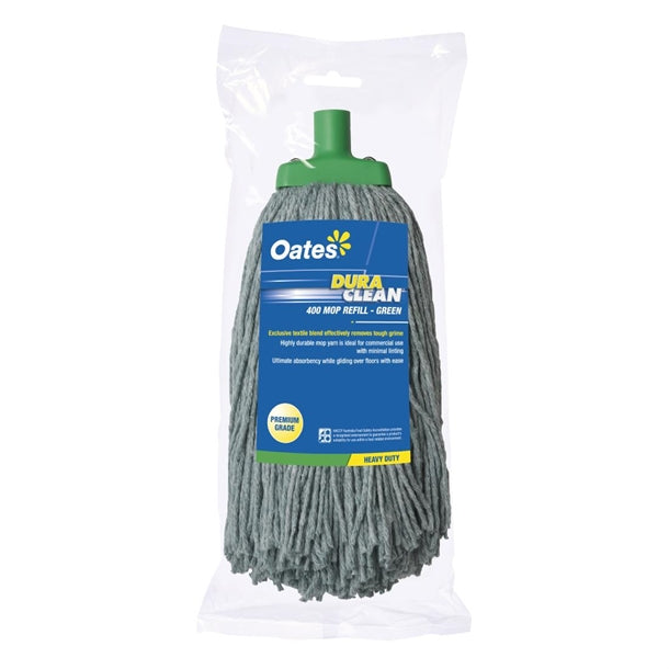 Oates MH-DC-01G Duraclean String Mop Head Refill Green PAS-DD191