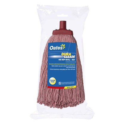 Oates MH-DC-01R Duraclean String Mop Head Refill Red PAS-DD192