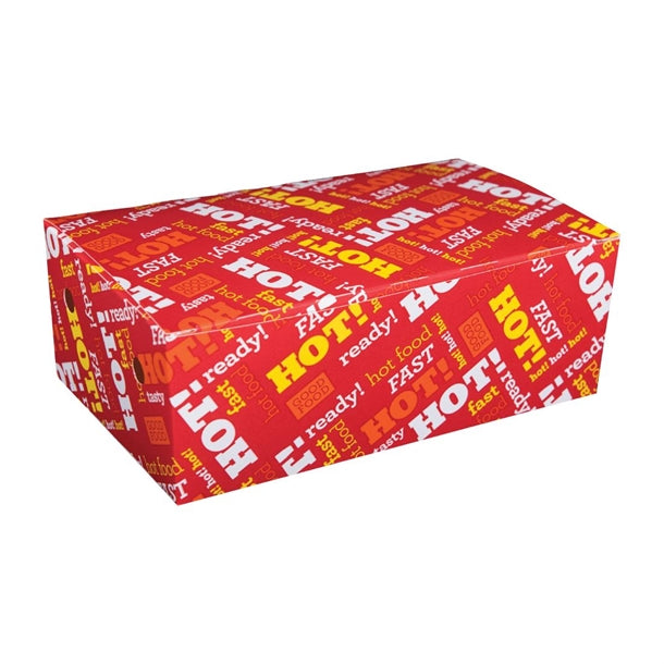 Detpak Hot Fast Food Large Snack Box (Pack 50) PAS-DD377