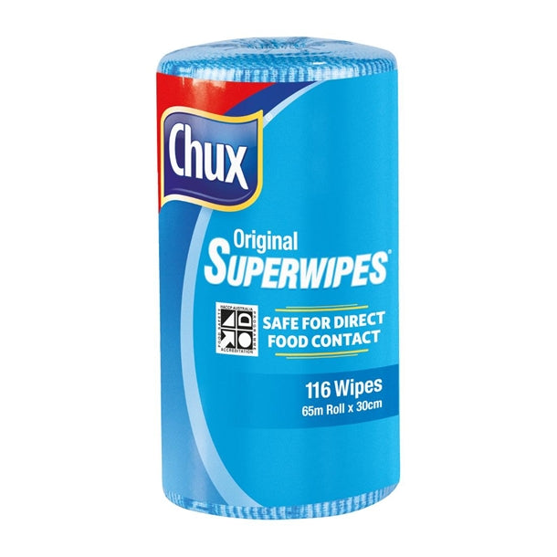 Chux Superwipes perforated roll blue 65m x 300mm PAS-DD471