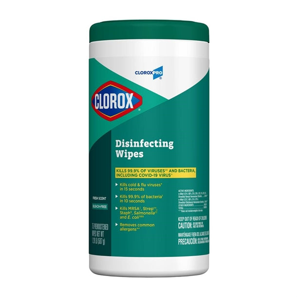 Clorox disinfecting wipes fresh scent 75ct PAS-DD475