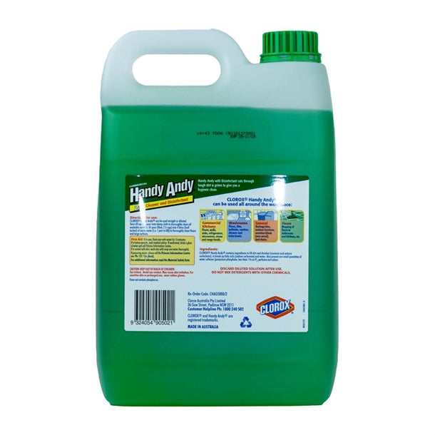 Handy Andy cleaner & disinfectant green 5ltr PAS-DD479