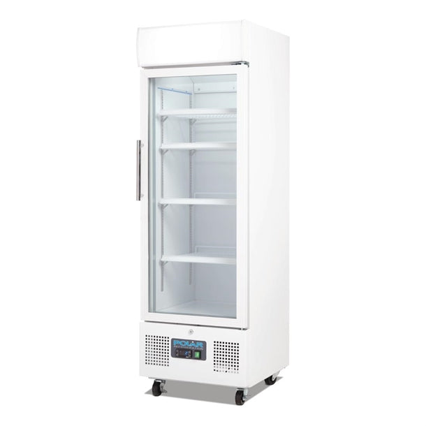 Polar G-Series Upright Display Fridge White 218Ltr PAS-DM075-A