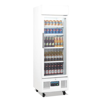 Polar G-Series Upright Display Fridge White 218Ltr PAS-DM075-A