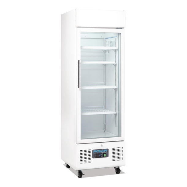 Polar G-Series Upright Display Fridge White 218Ltr PAS-DM075-A