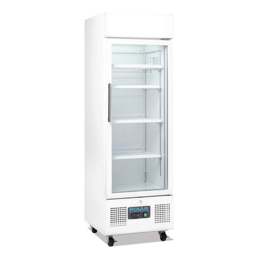 Polar G-Series Upright Display Fridge White 218Ltr PAS-DM075-A