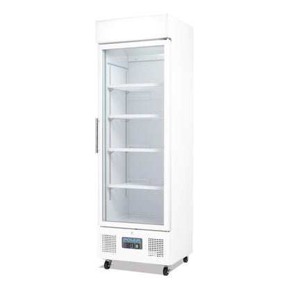 Polar G-Series Upright Display Fridge White 350Ltr PAS-DM076-A